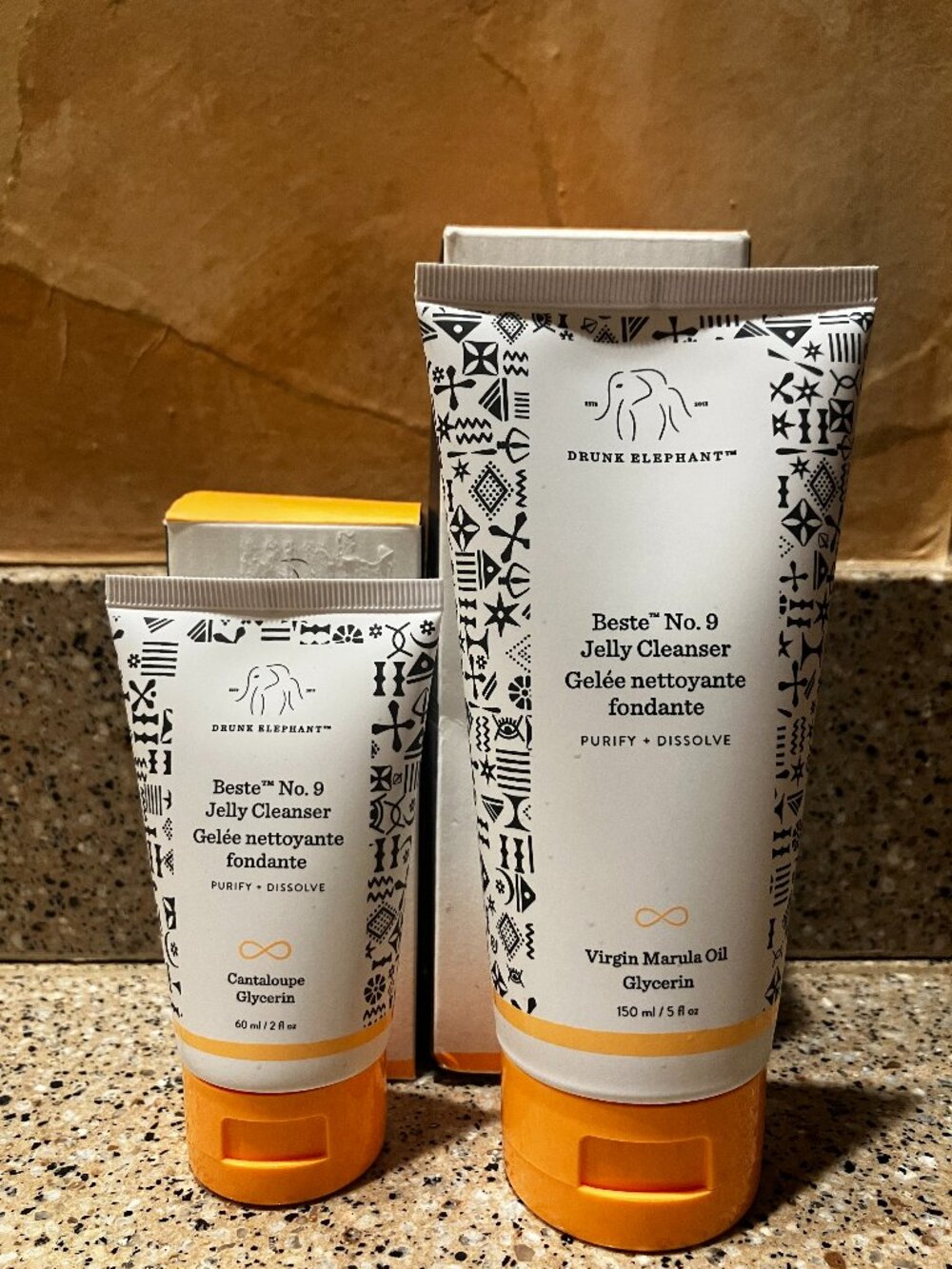 Drunk Elephant Set of 2 Jelly Cleansers! NIB